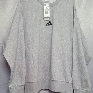 Adidas Light Gray Crewneck Sweatshirt